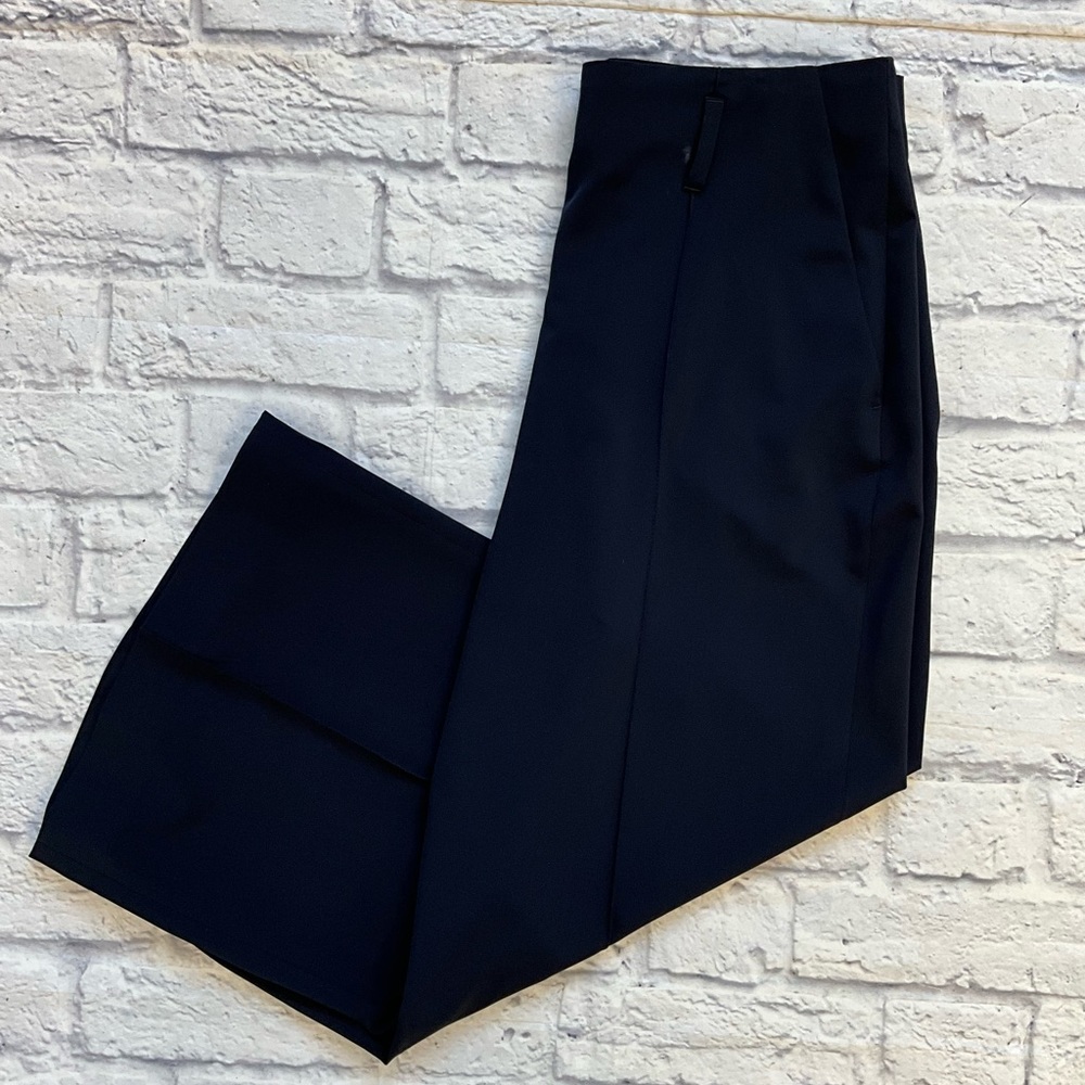 Raffaello Rossi Navy Wide Leg Trousers 38